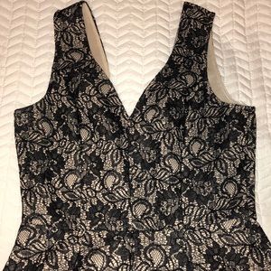 Black and Tan lace dress